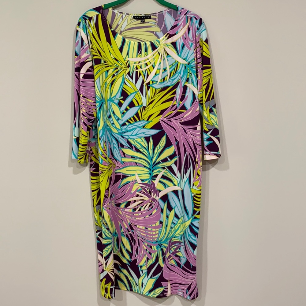 Tiana B. Palm Leaf Print Dress.
